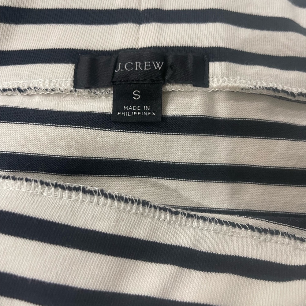 J.Crew Black and White Striped Cotton Skirt - Size S - Picture 3 of 6